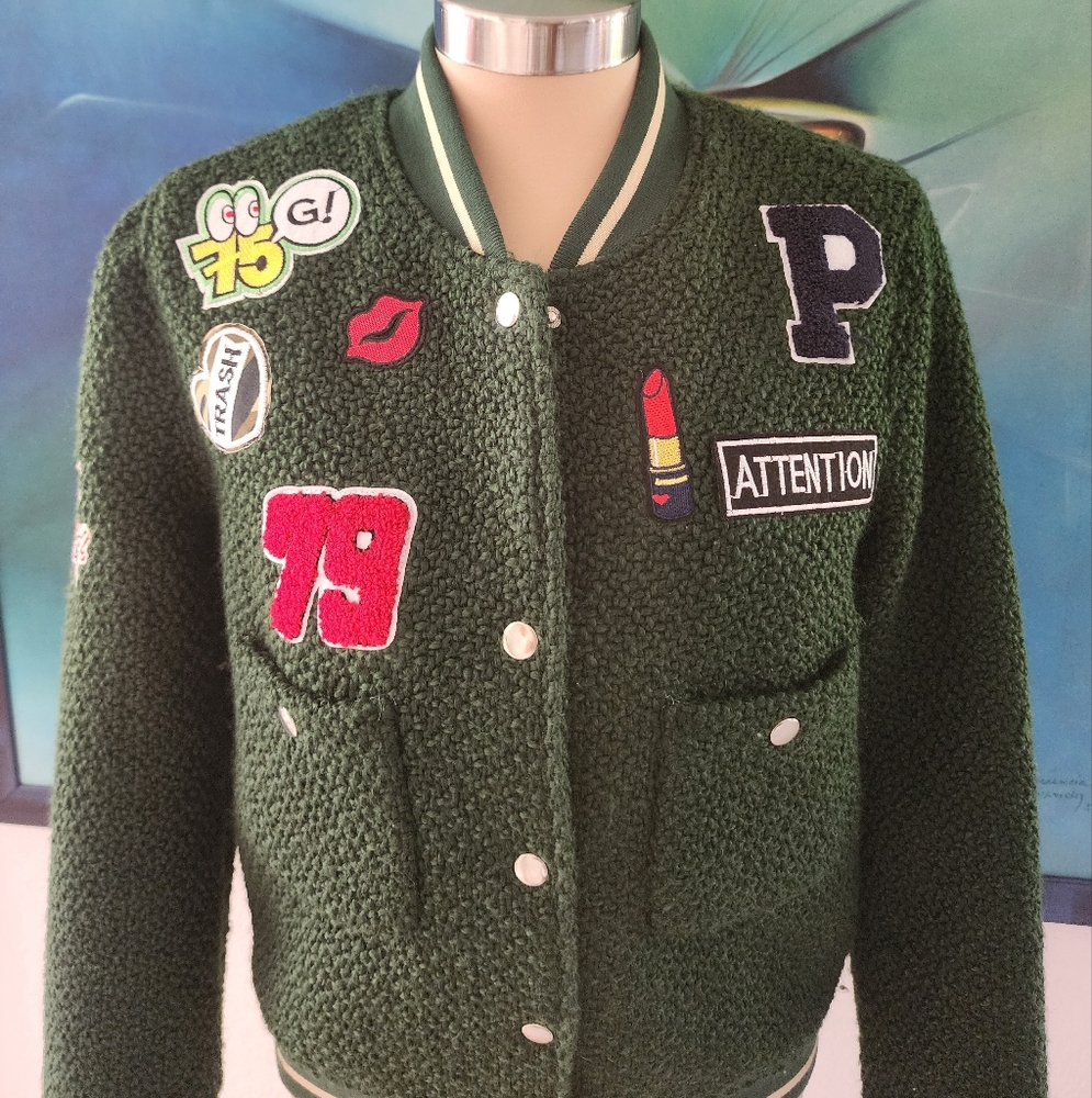 Jacket | Patch Varsity Bomber Jacket - image 4